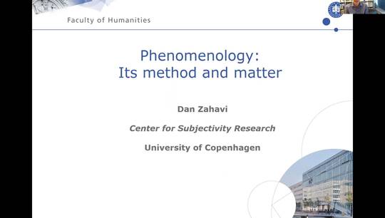Phenomenology: Its method and matter