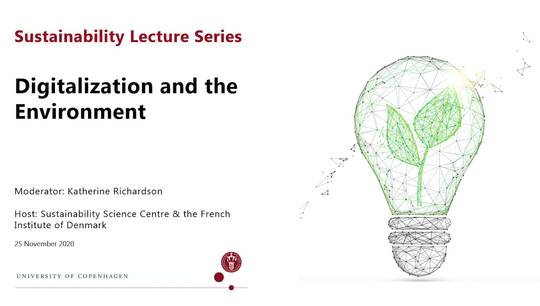 Sustainability Lecture on 