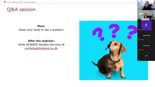Webinar about course registration for exchange-students - Q&A