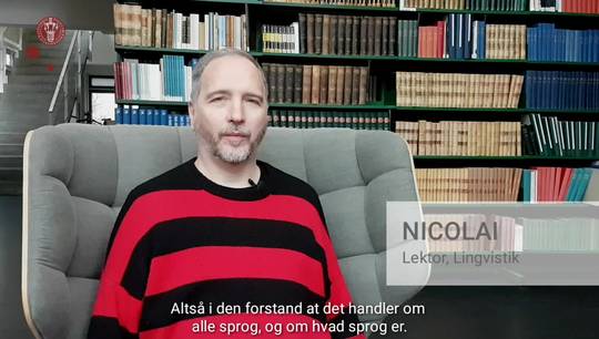 Mød Nicolai: Underviser på Lingvistik