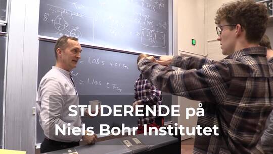 Studerende på Niels Bohr Institutet ved Københavns Universitet