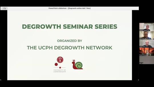 The Degrowth Online Seminar Series: Denmark in the Doughnut - What does it take to get us back within planetary boundaries?